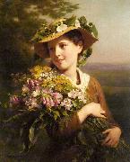 Fritz Zuber-Buhler, Young Beauty with Bouquet
